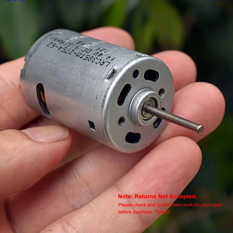LRC385TM-2754 Motor DC 12V 14.4V 18V 18500RPM High Speed Large Torque Front Ball Bearing with Cooling Hole for Electric Drill