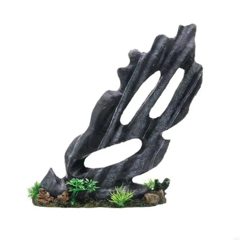 

D5BC Stone Grass Crafts Aquariums Landscape Large Rockery Fish Tanks Landscaping