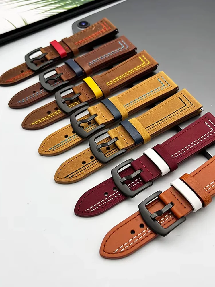 20Mm 22Mm Leather W… - image