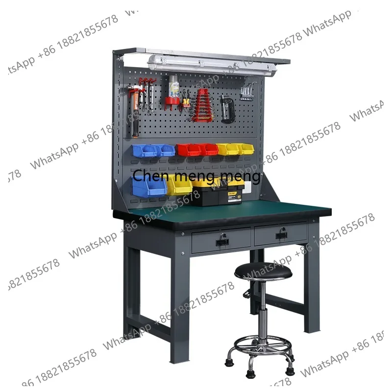 

Мобильный инструментальный шкаф-тумба на колесах с регулируемой высотой, перфорированной панелью и местом для хранения для авторемонта и электронной мастерской