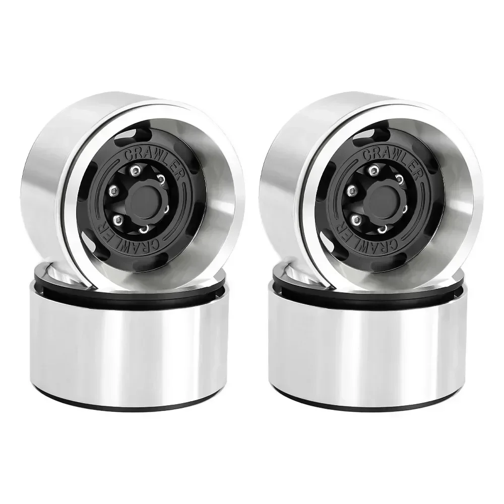 

1.9 Beadlock Wheel Rims （4PCS） Aluminum Alloy for 1:10 RC Crawler Axial SCX10 90046 SCX10 III AXI03007 Tamiya CC01 D90 D110