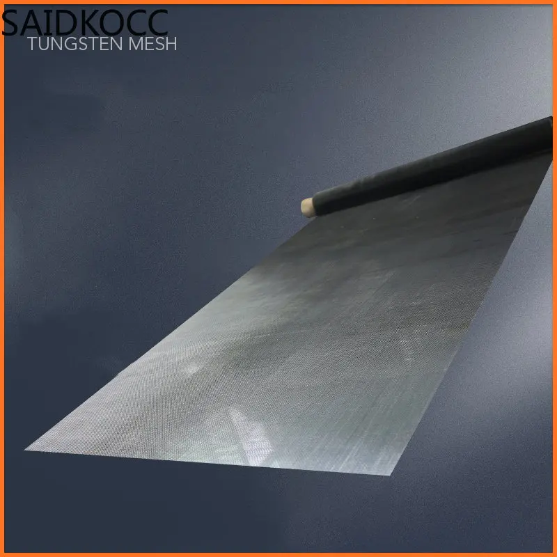 SAIDKOCC دعم مخصص التنغستن ولفرام ث سلك شبكة منسوجة لقطب البطارية/الافتراضي 100x100mm