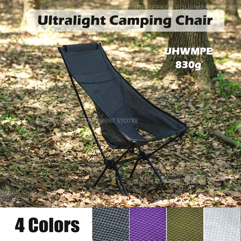 

830g Folding Chair Ultralight Portable Dyneema Camping Fishing Chair for Outdoor Hiking Travel Equipment