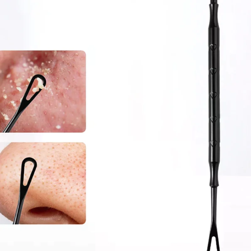 2 In 1 Pimple Popper Tool Blackhead Remover Acne Needle Removing Treatment Whitehead Popping Zit Nose Face Blemish Extractor