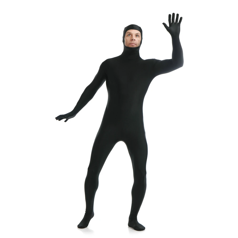 Terno multicolorido Zentai Open Face e Body, Catsuit Crotch com Zipper, trajes de festa personalizados, personalizados para plus size, frete grátis