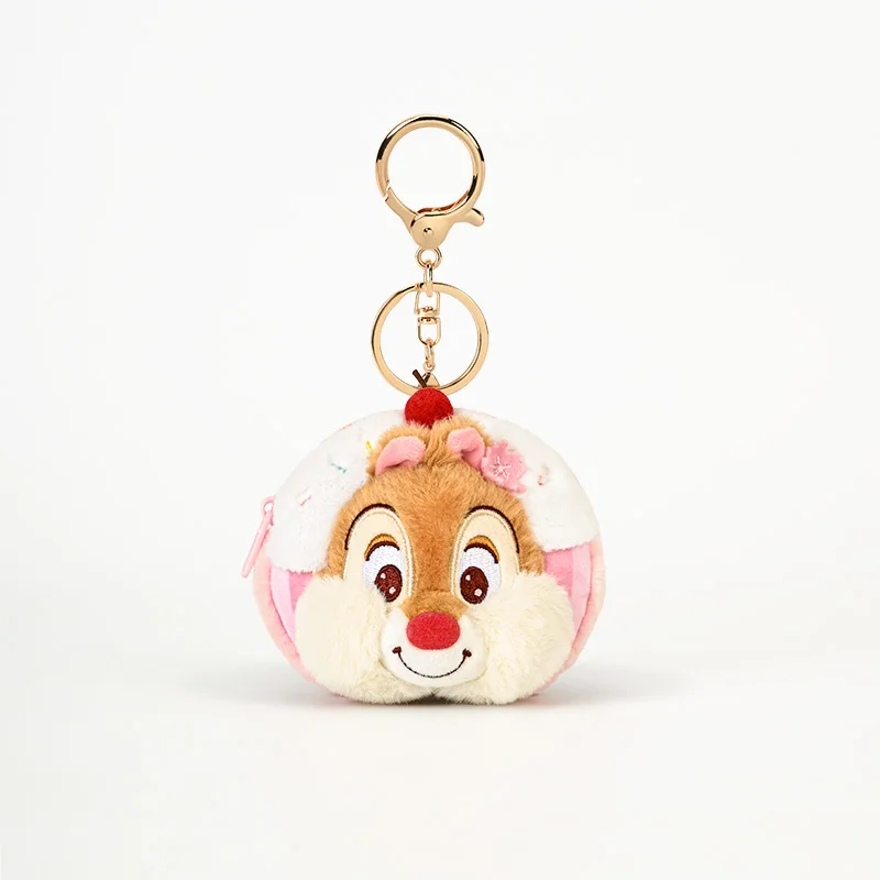 Potdemiel Official Chip 'n' Dale Plush Coin Purse Keychain - Disney Cartoon Character Wallet Keyring for Girlfriend Kids Gift