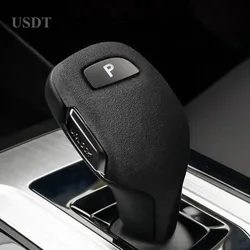 For MG MG5 MG6 ZS HS 2022 2021 2019 2017 Accessories Leather Car Gear Shift Knob Cover Suede Gears Cap Mat Protective Sticker