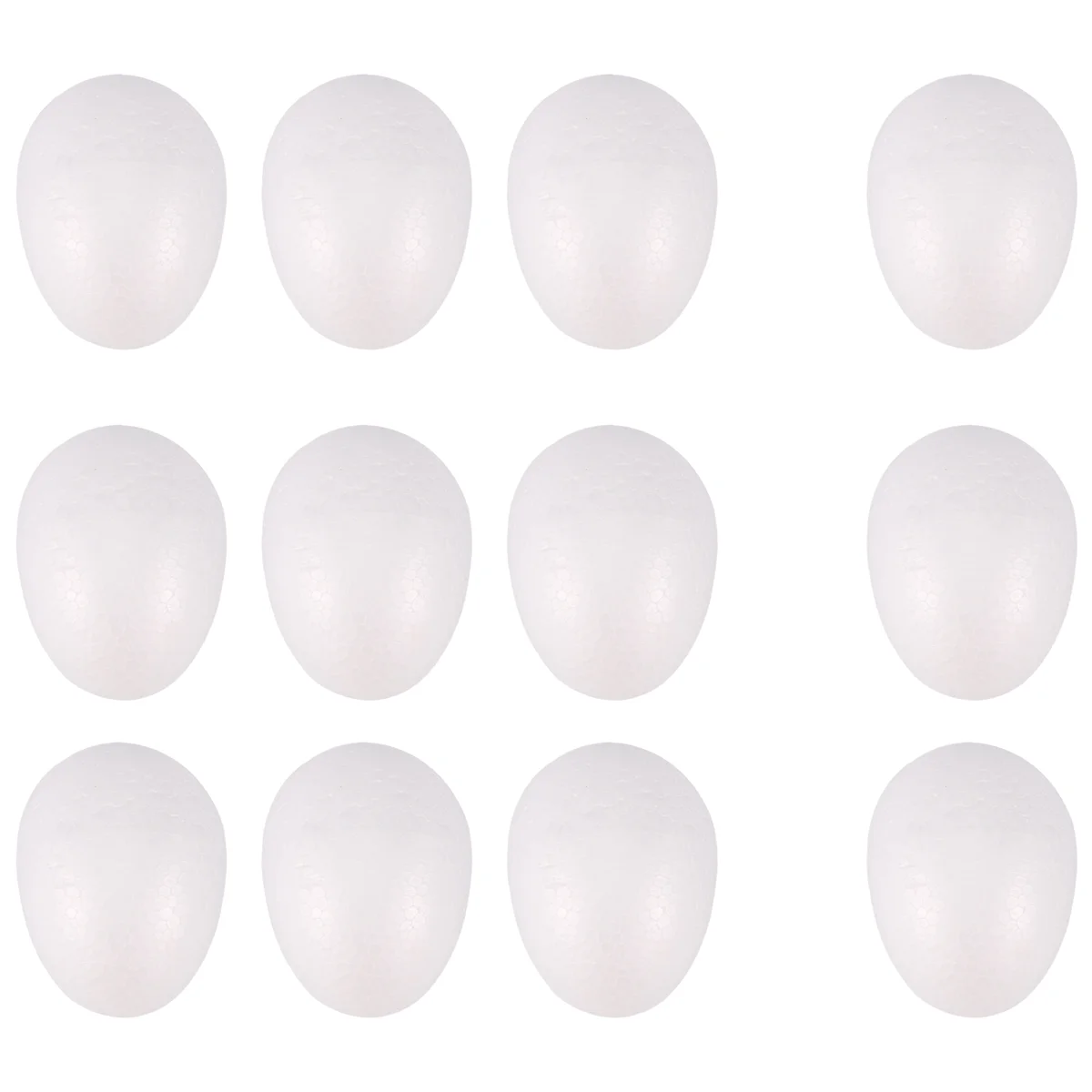 12 Pack 3 Inch Easter Foam Egg White Styrofoam Egg Craft Egg Foam Natural Polystyrene Egg Foam Handmade Egg Ball