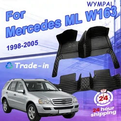 Car Floor Mats For Mercedes ML W163 1998-2005 DropShipping Center Interior Accessories 100% Fit Leather Carpets Rugs Foot Pads
