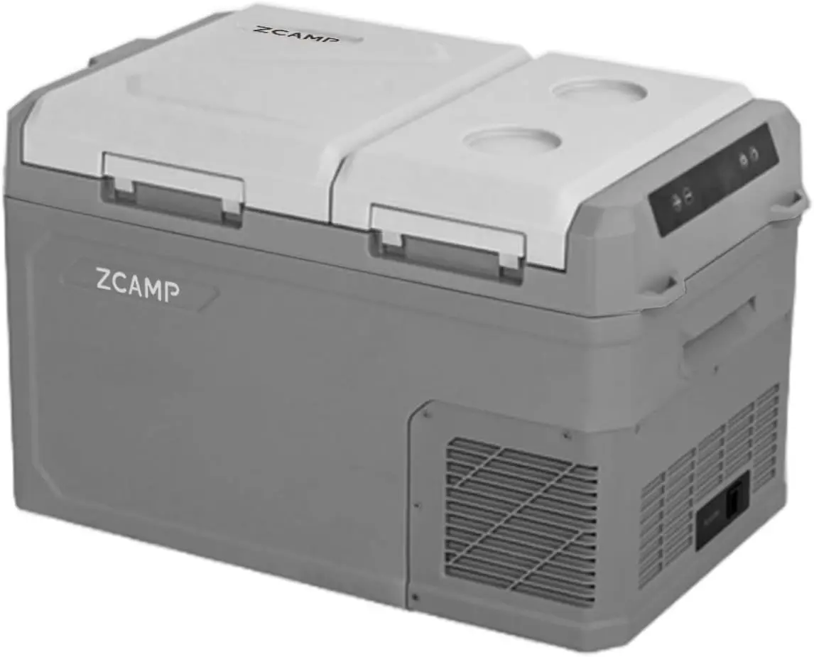 

GES35 Portable Freezer,Dual Zone 12 Volt Car Refrigerator,25QT(24L) 12v cooler Fast Cooling Fridge, with 12/24V DC 100-240V AC