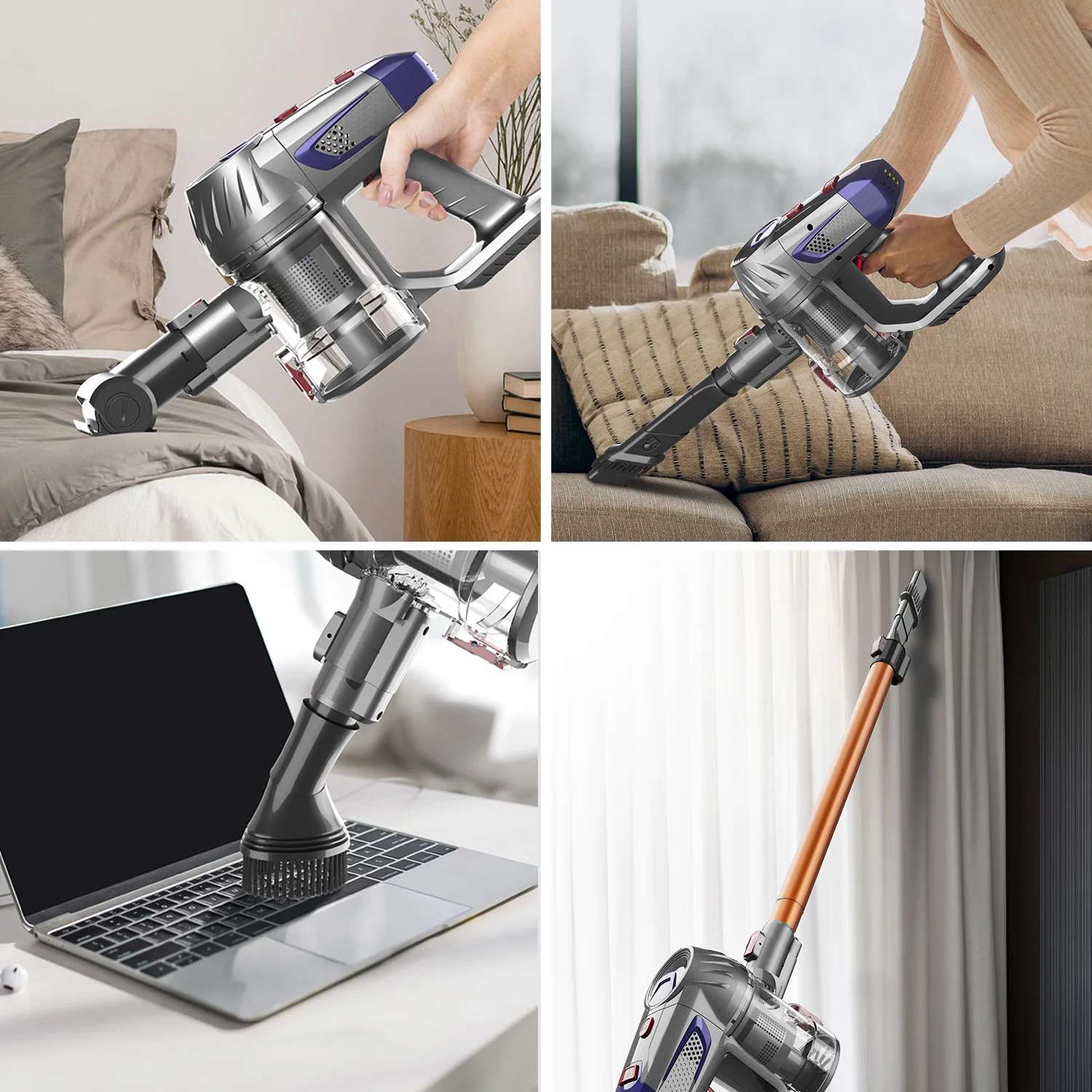 150W 13Kpa Handheld Cordless Vacuum Cleaner Household Floor Blanket Mattress Deep Cleaning Mite remove Vacuum Cleaner