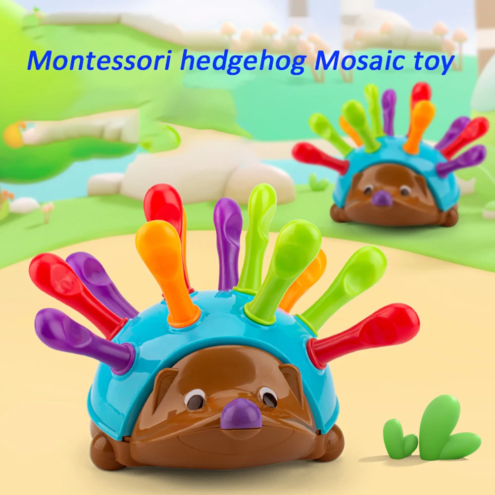 Hedgehog Montessori biomimetic Toys ของเล่นฝึกความเข้มข้นของทารกของเล่นปริศนาตัวเลขของเล่นเด็กการสะกดประสาทสัมผัสทางประสาทสัมผัส