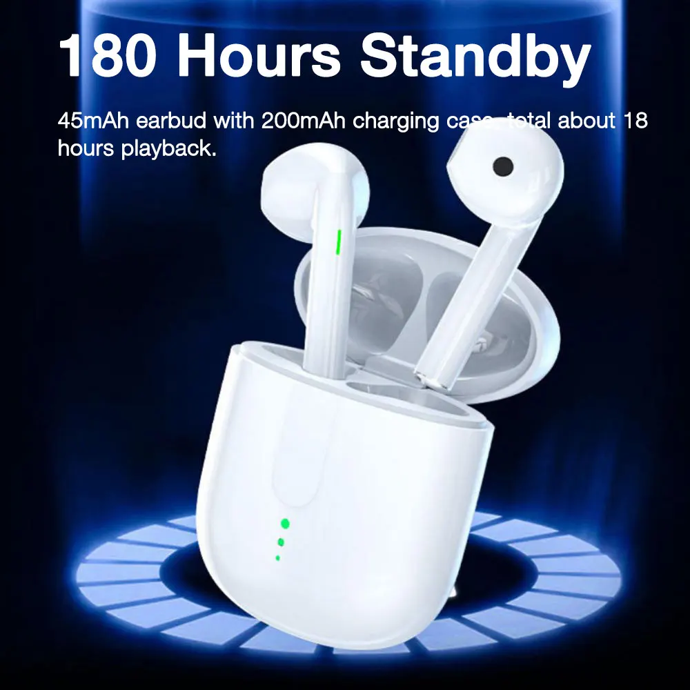 EARDECO TWS Fone Bluetooth Earphones Wireless Headphones Bass Stereo Sound Noise Cancelling Earbuds With Mic Bluetooth Headset