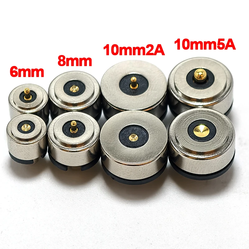 10set Magnet Connector 2A-10A High Current Strong Magnetic LED Light Power Socket Magnetic DC Smart Water Cup Charging Connector