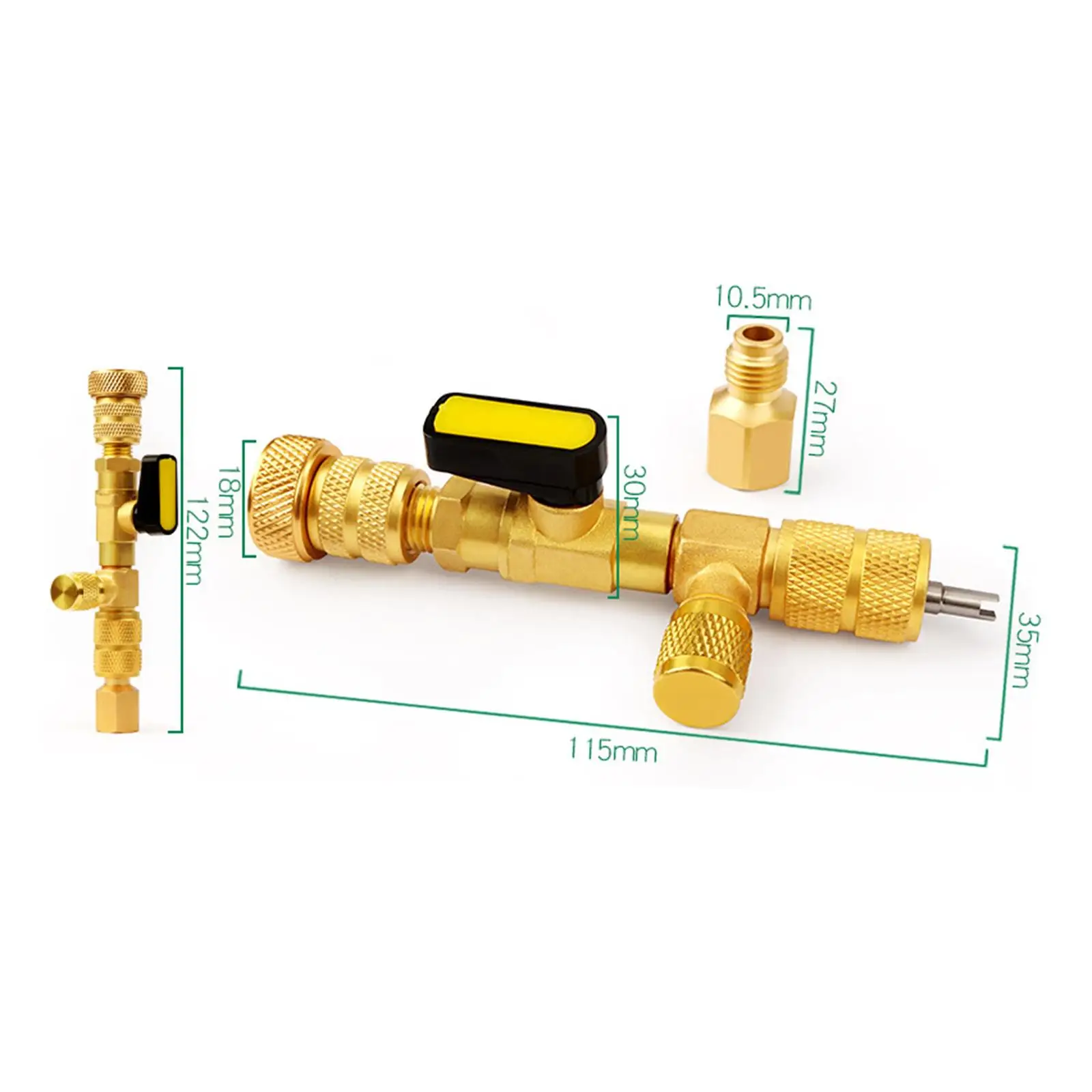 المثبت الأساسي للصمام بحجم احترافي لمنافذ 1/4 و5/16