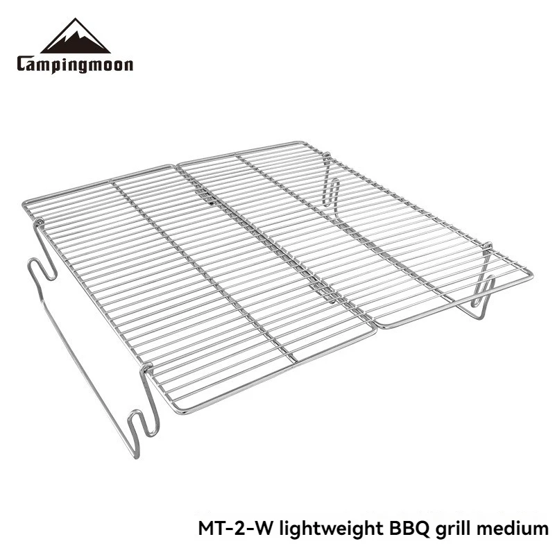 

CAMPINGMOON MT-2-W гриль для барбекю, уличное оборудование для барбекю, кемпинга, пикника, складная легкая сетка для гриля из нержавеющей стали