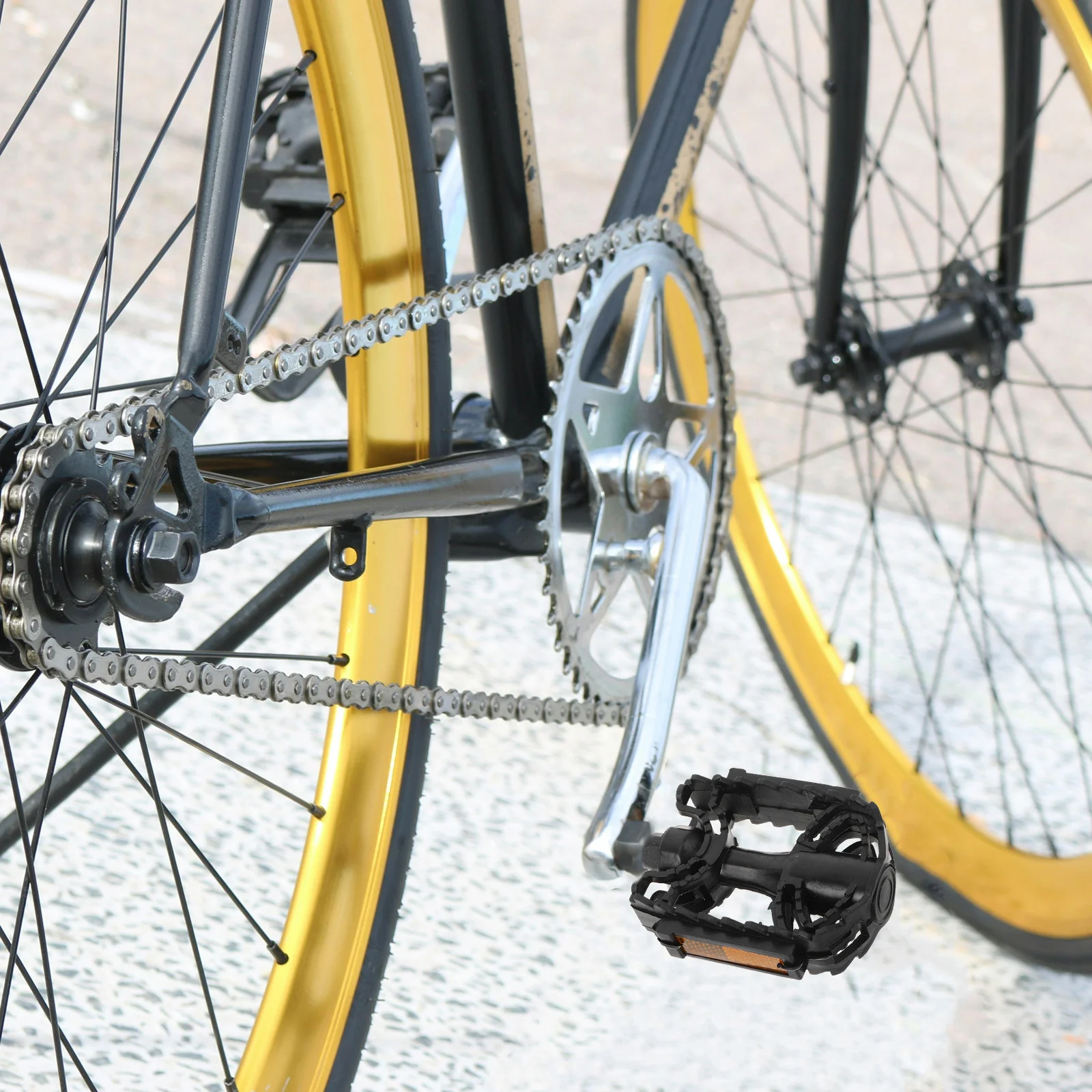 1Pair Kid Bike Accessories Anti-Skid Pedals for Road Mountain Bicycles Stylish Design Quick Installation Pedals for Bike