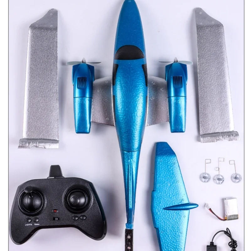 เครื่องบินควบคุมระยะไกลเครื่องร่อนปีกคงที่แบบ DIY สำหรับเด็กเด็กผู้ชายประกอบโฟมโมเดลเครื่องบินของเล่นเครื่องบิน RC ของเล่นเด็ก