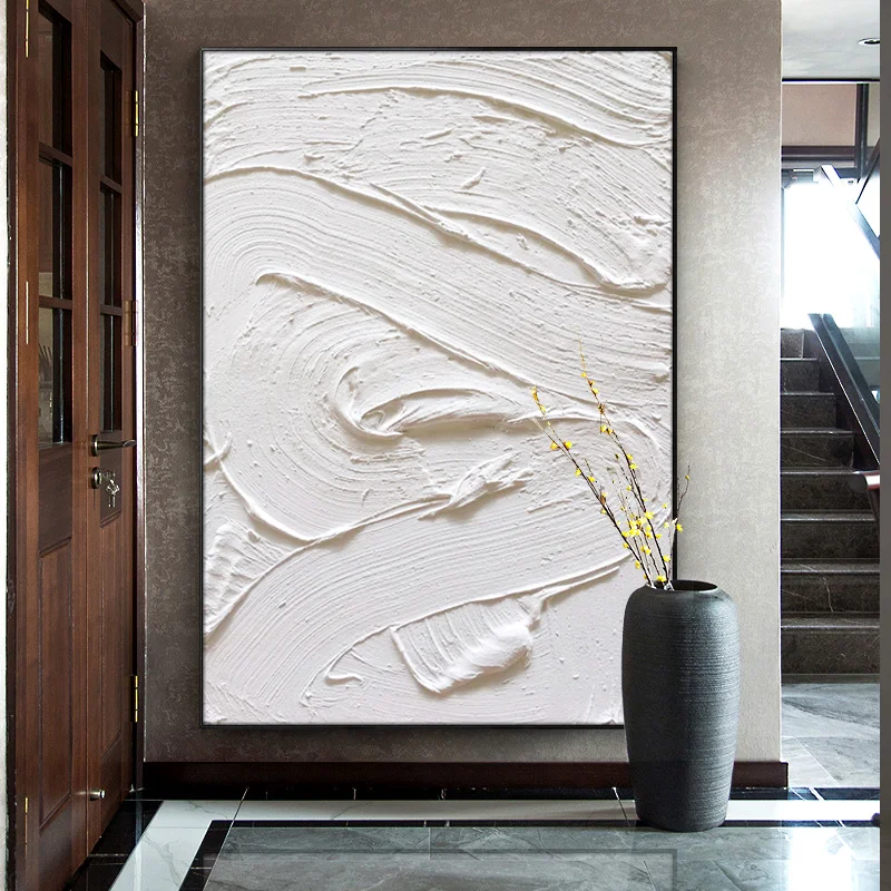 Simple Modern Living Room Decoration Painting Abstract Thick Texture Hand-painted Oil Painting