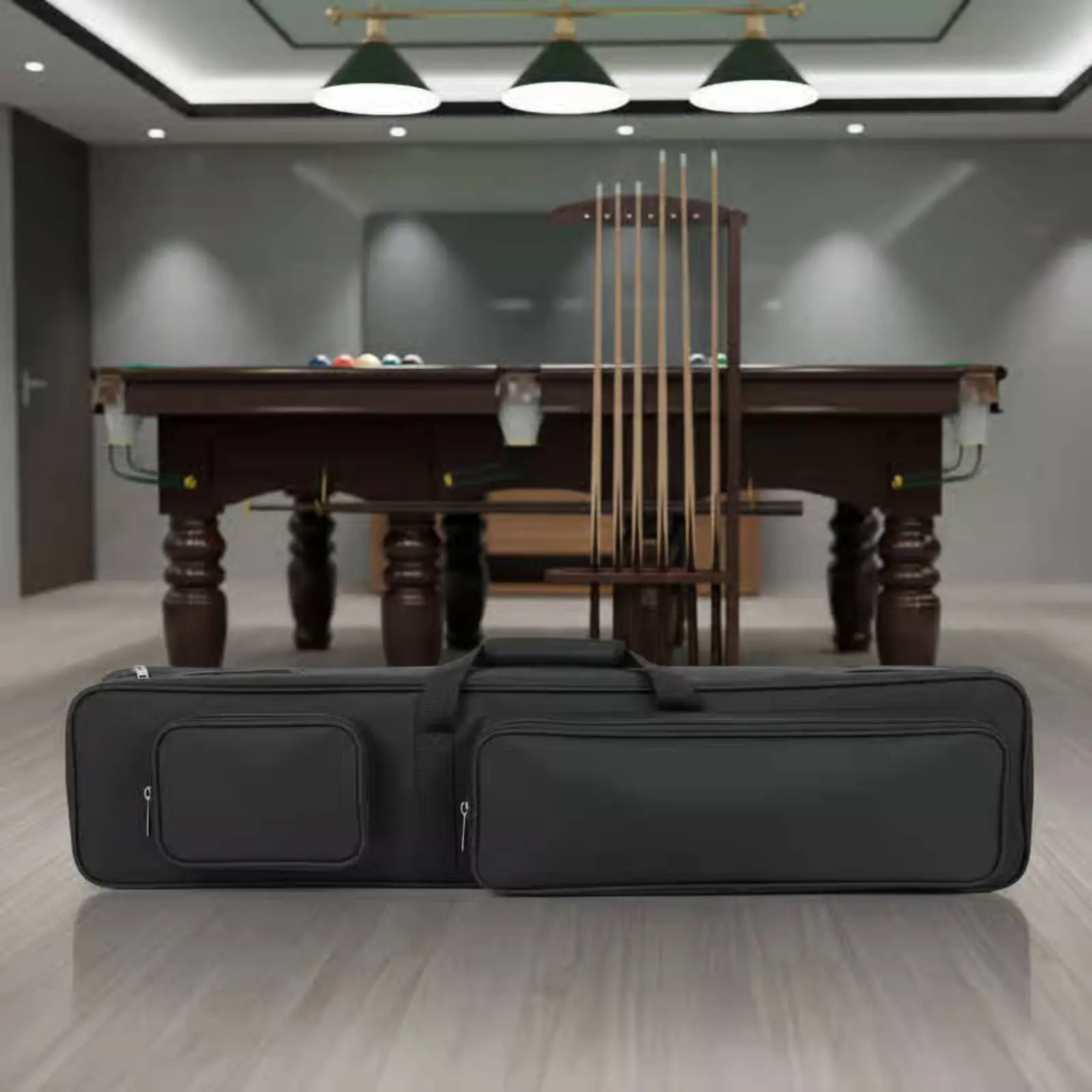 

Snooker Cue Storage Bag Long-Lasting Snooker Cue Carrying Bag Sporting Goods Accessory Adjustable Shoulder Strap Scuff-Resistant