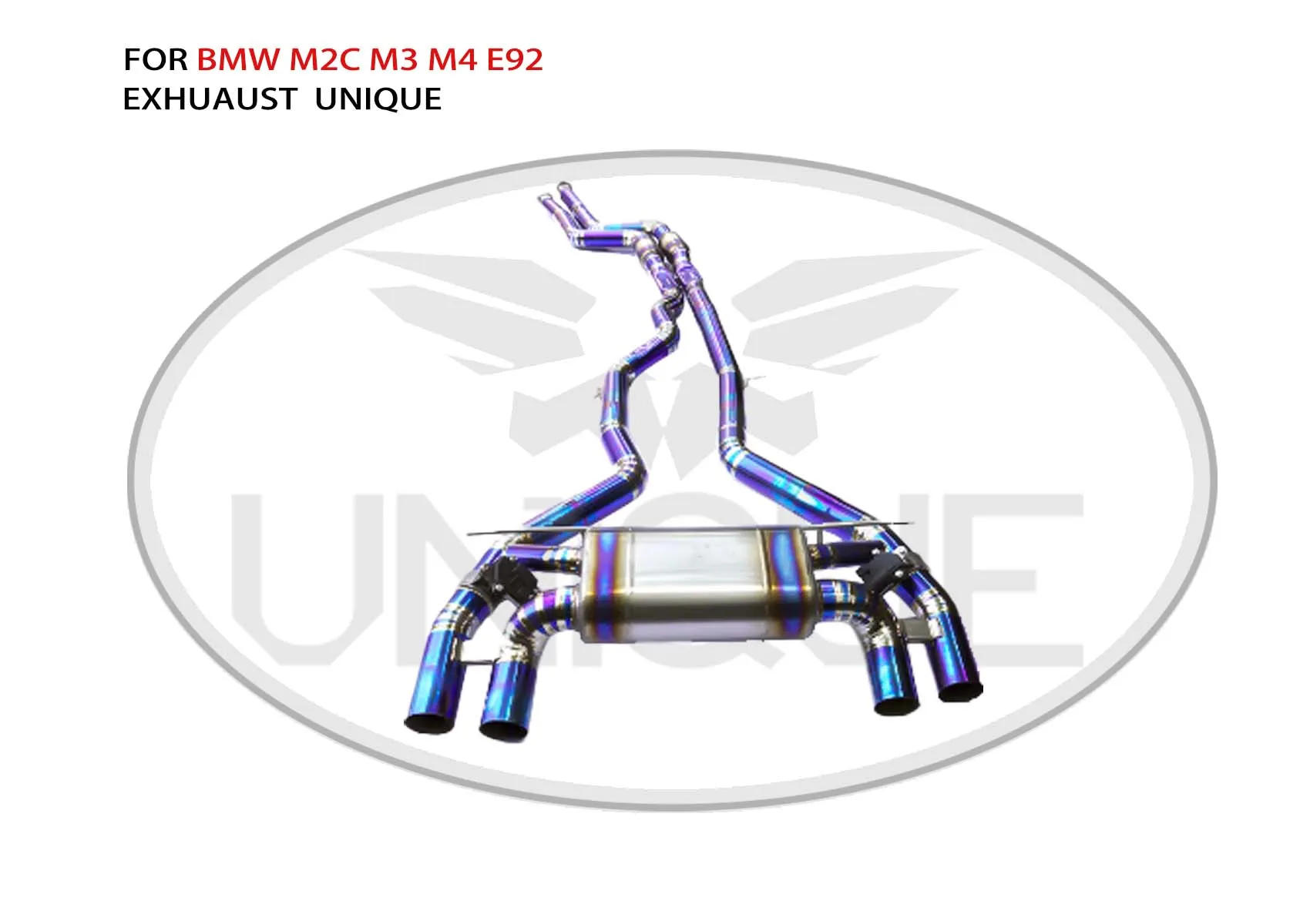 

UNIQUE Titanium Alloy Exhaust Pipe Manifold Downpipe is Suitable for BMW M2C M3 M4 E92 F82 Auto Modification Electronic Valve