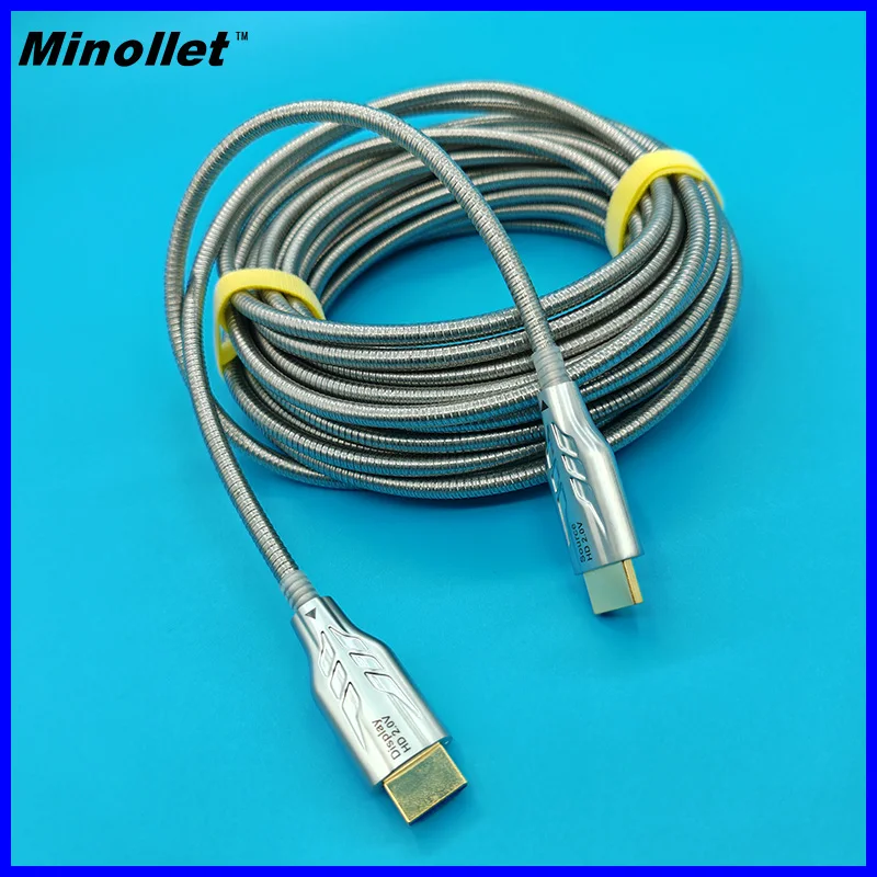 Project grade armored optical fiber cable HDTV 2.1 8K@60Hz 48Gbps For HDTV Box Projector PS4 PS5 Ultra High Speed Computer