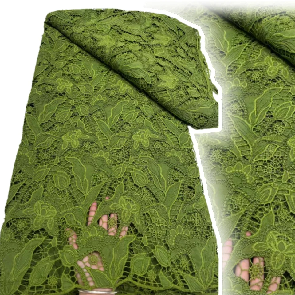 

2025 French Mesh Milk Silk Lace Fabric African Tulle Chiffon Lace Fabric 5 Yards for Nigeria Bridal Wedding Party Dresses AH1261