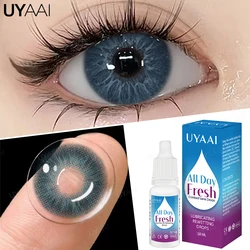UYAAI-Juego de lentes tipo gotas para los ojos, 10ml, 1 par de lentes de contacto de colores para ojos, belleza, pupilas, gotas de reenvoltura, cuidado de la salud, lentes para ojos azules