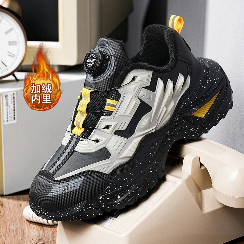 

men boots 2025 New Winter Slippers Warm Men Shoes Waterproof Non-Slip Plush Sneakers Male tenis shoes Boots Men Sneakers Winter