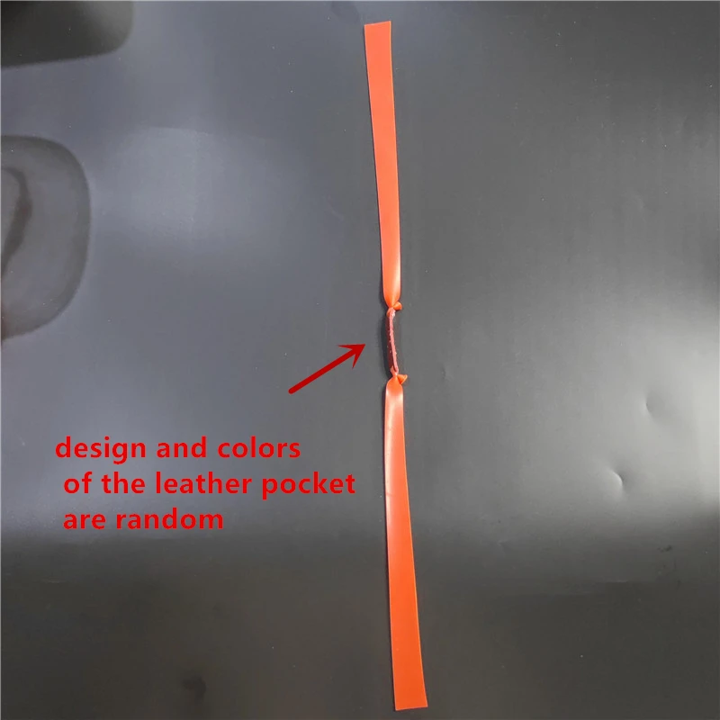 New 5 /10 Pack Red Thickness 1mm/0.04inch, Leather Color And Design Random, Slingshot Latex Flat Rubber Band Shooting
