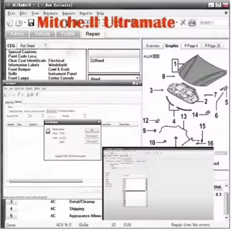 

2025 Mitche/ll Ultramate 2023.07 Complete Advanced Estimation System + HAYNES PRO Vivid 2015 Automotive Workshop + Alldata 10.53