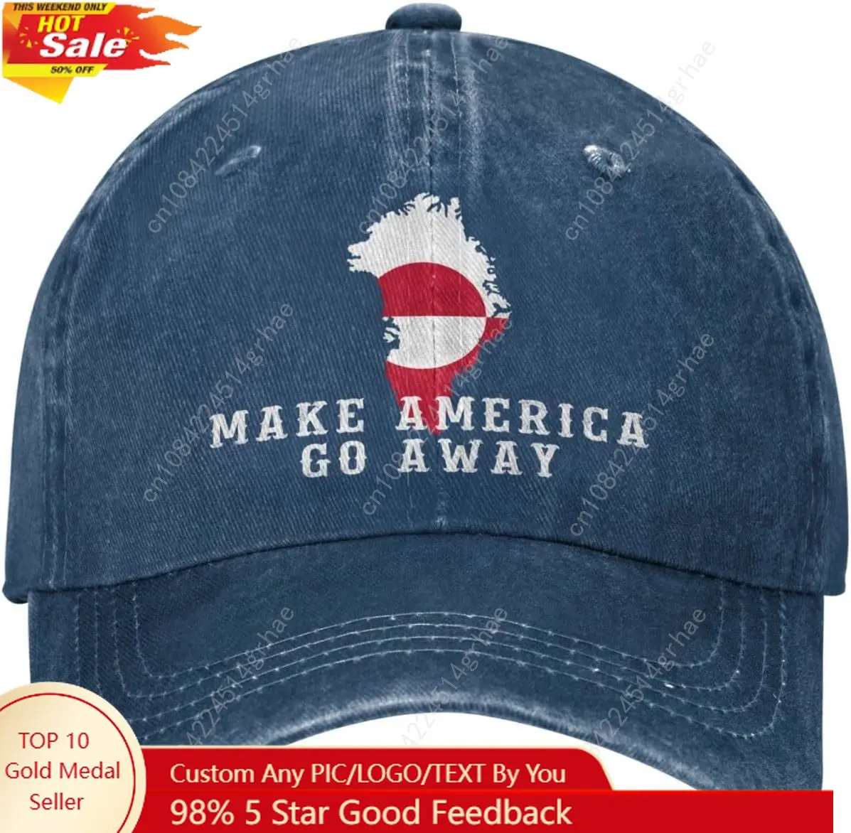 

Make America Go Away Caps for Women Greenland Anti Baseball Hats Make America Go Away Shirts