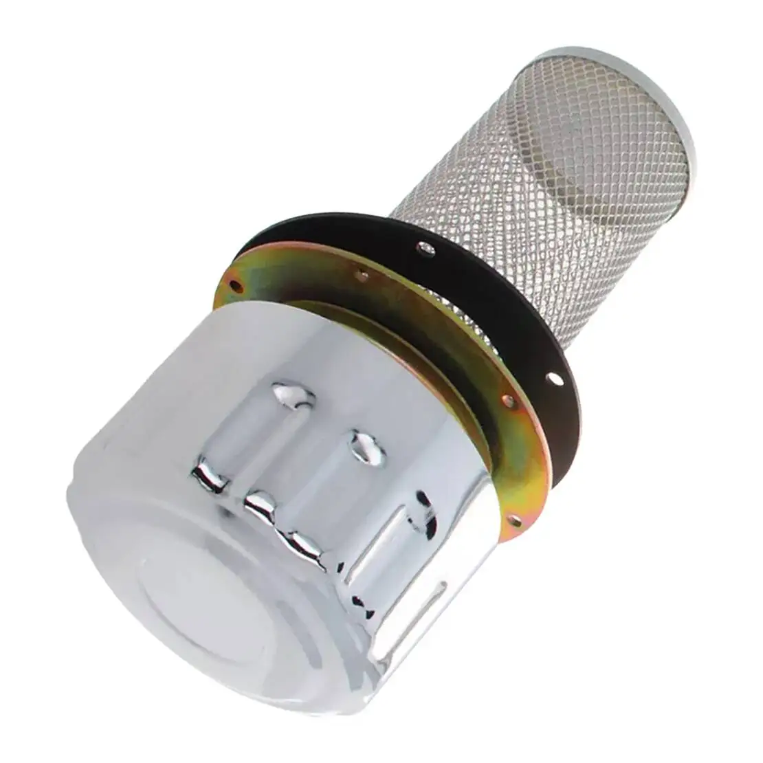 

QUQ2.5 Hydraulic Oil Fuel Tank Filler Breather Cap Air Port Filter Silver