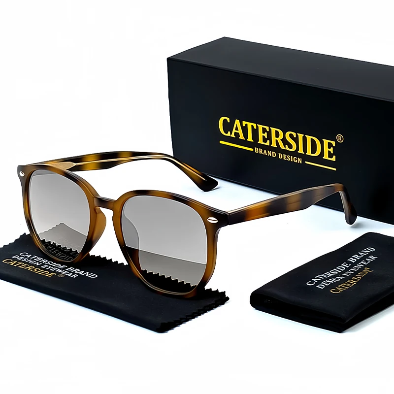 Caterside Retro polygonale Sonnenbrille Herren Punk Modemarke entworfen gute Qualität Frauen Sonnenbrille Reises port Party UV400 – Detail 3