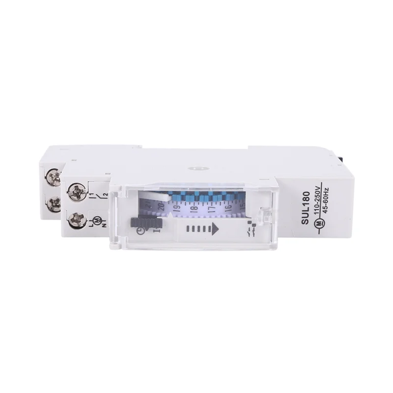 ABXF-6X SUL180A 15 Minutes Mechanical Timer 24 Hours Programmable Din Rail Time Switch Relay Measurement Analysis Instruments