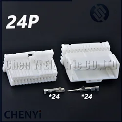 24 Pin Car Parts Auto Electric Cable Plastic Housing plug Connector Socket 1123364-1 MG653033 1123387-1 For Nissan