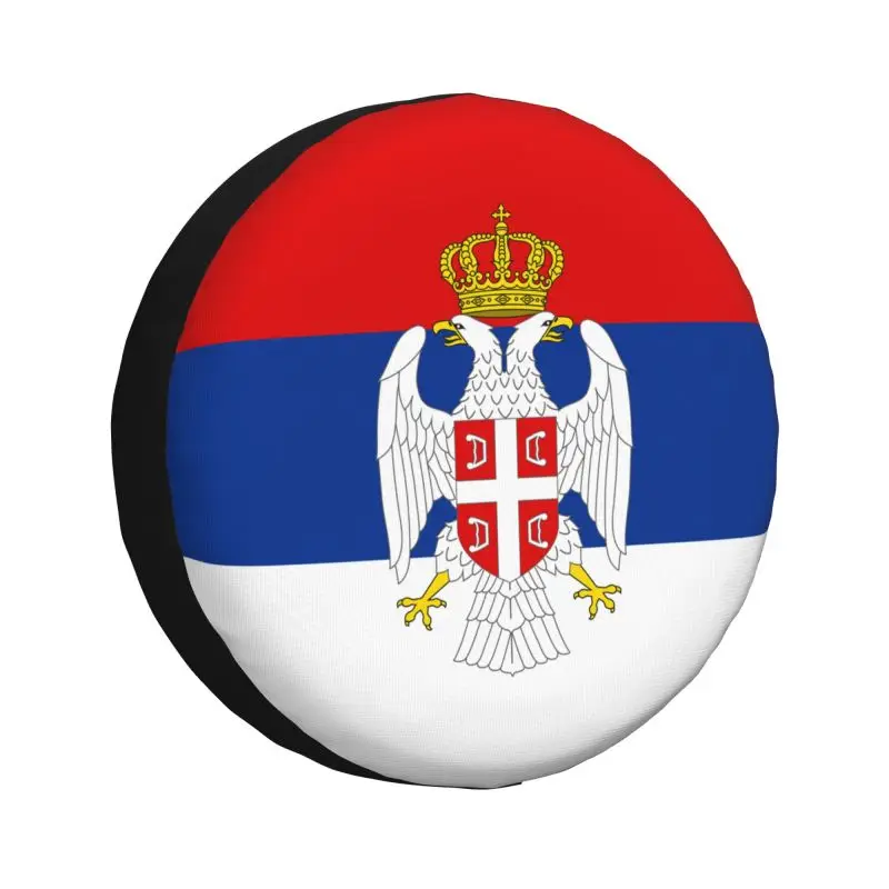 Чехол для запасного колеса с сербским флагом на заказ для Honda CRV Jeep RV SUV, аксессуары для прицепов 14 дюймов, 15 дюймов, 16 дюймов, 17 дюймов Чехол для запасного колеса с сербским флагом на заказ для Honda CRV Jeep RV SUV, аксессуары для прицепов 14 дюймов, 15 дюймов, 16 дюймов, 17 дюймов