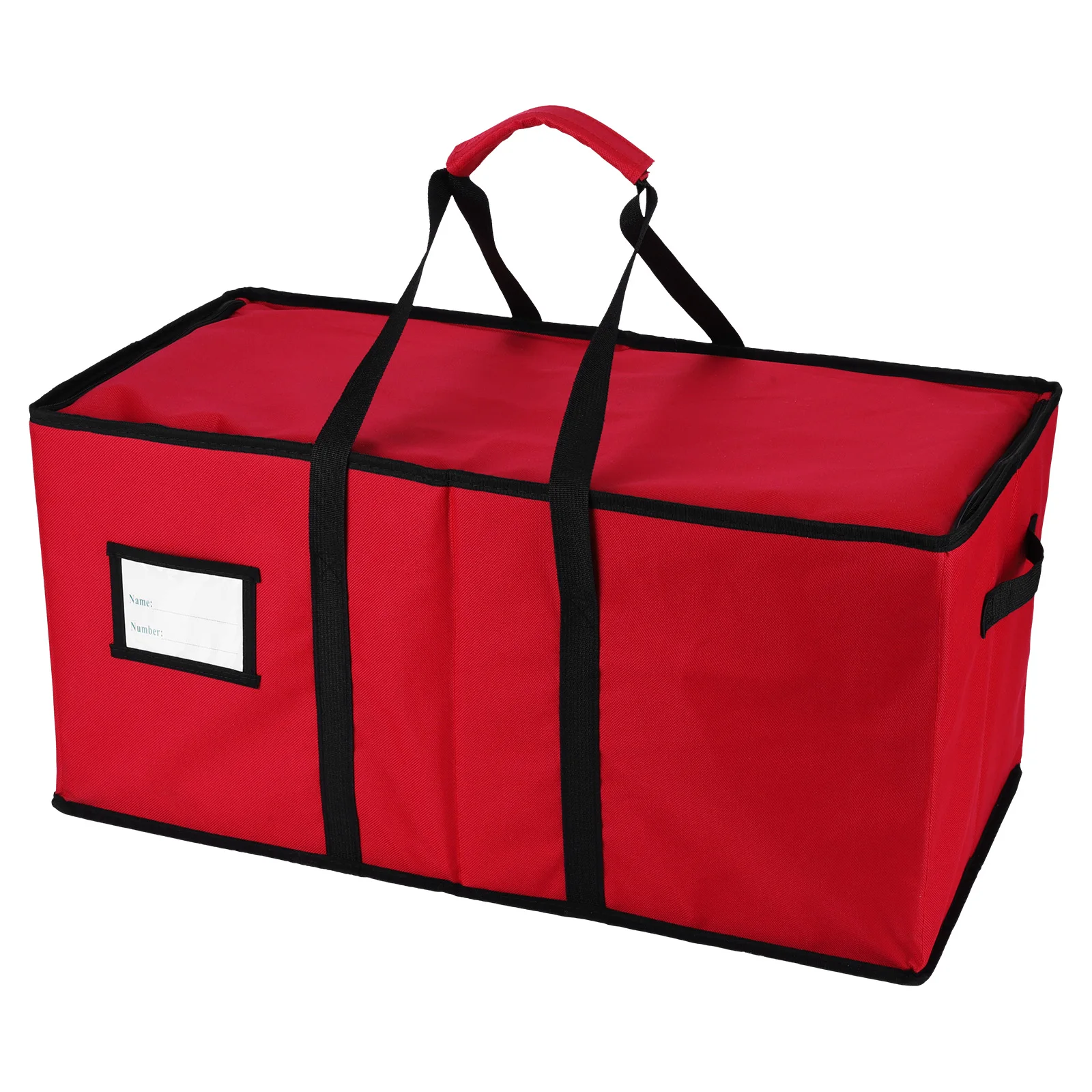 

Red Oxford Christmas Storage Container With 128 Compartment Christmas Ornaments Container Bin Xmas Decor Storage Organizer