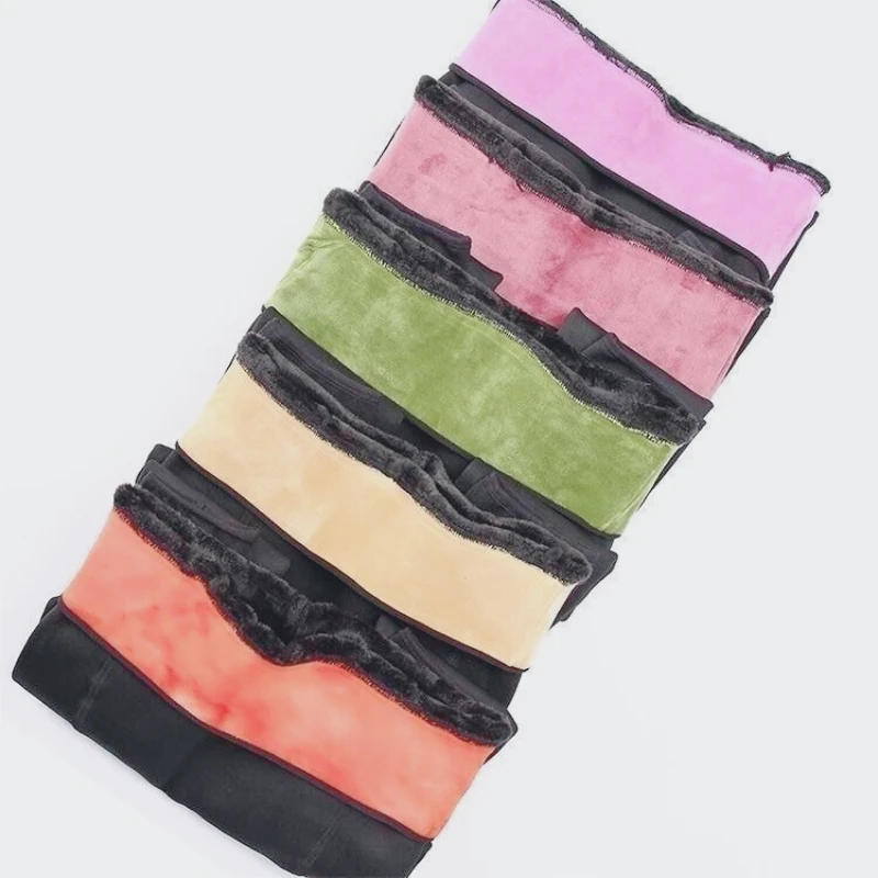 سراويل غير مرئية مفتوحة المنشعب، سراويل شتوية، ملابس خارجية نسائية من صوف الضأن، سراويل قطنية حرارية سميكة، في الهواء الطلق،