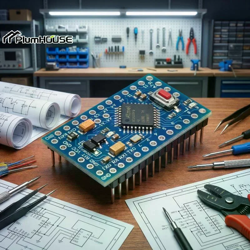 Develop Module Boards Pro Mini Atmega 328P Module 3.3V 8MHz / 5V 16MHz Interactive Media Improvement Accessories