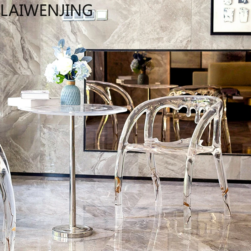 

SGF water drop chair transparent crystal dining chair high-end atmosphere