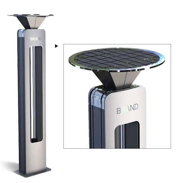 RTS Outdoor Bollard Type Garden Lights Solar Powered from China Manufacturer