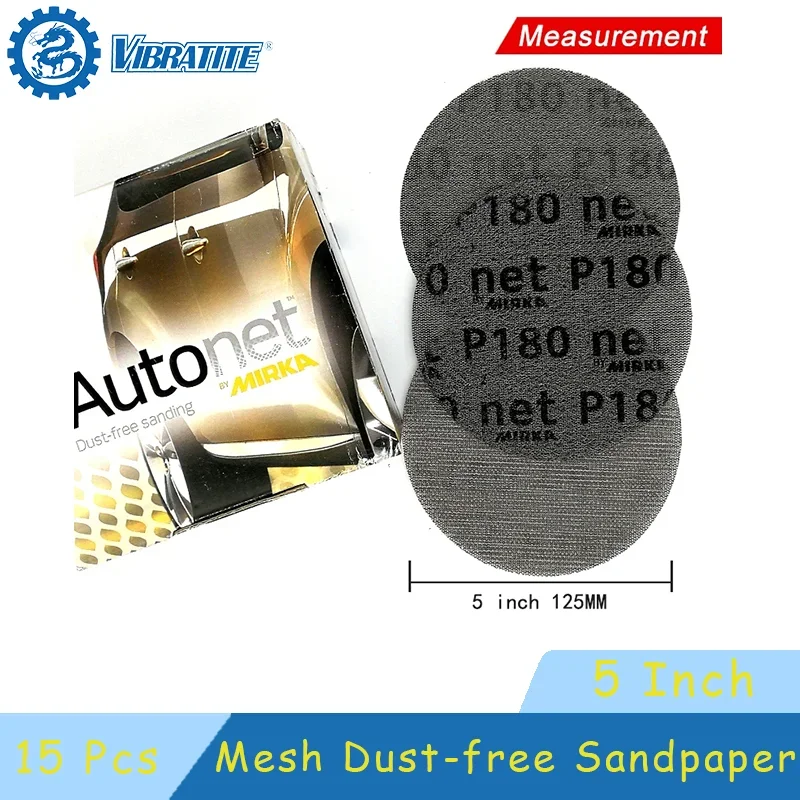12 قطعة 5 بوصة 125 مللي متر شبكة خالية من الغبار ومضادة للحجب جاف هوك وحلقة الرملي أقراص ورق الصنفرة الكاشطة 120 # -800 # ورق تزيين السيارة #1