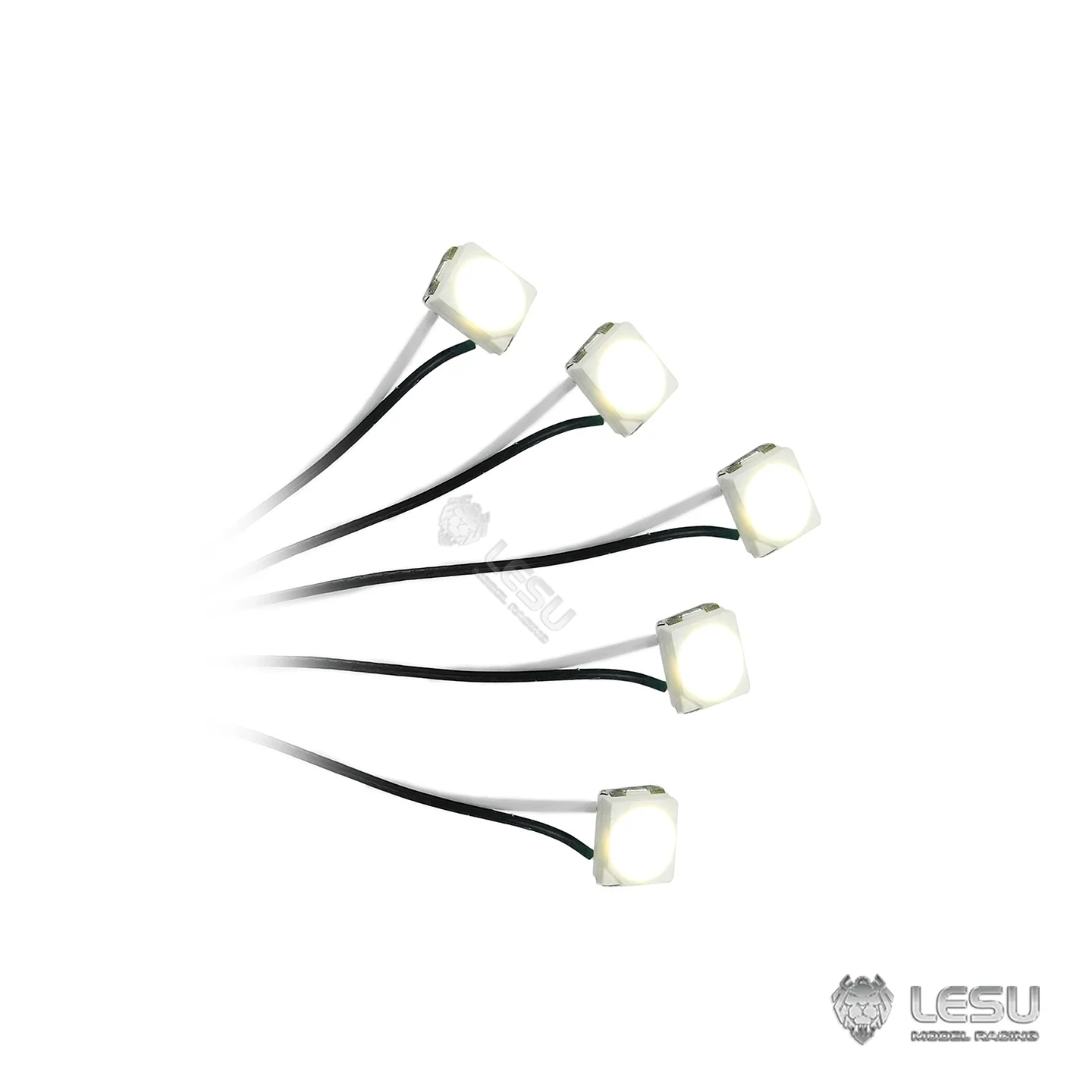 5 PCS 3V Spotlight LED Beads Light For Simulation Model Car Tactor Dump Truck Crawler DIY Parts RC Accessories LESU S-1328