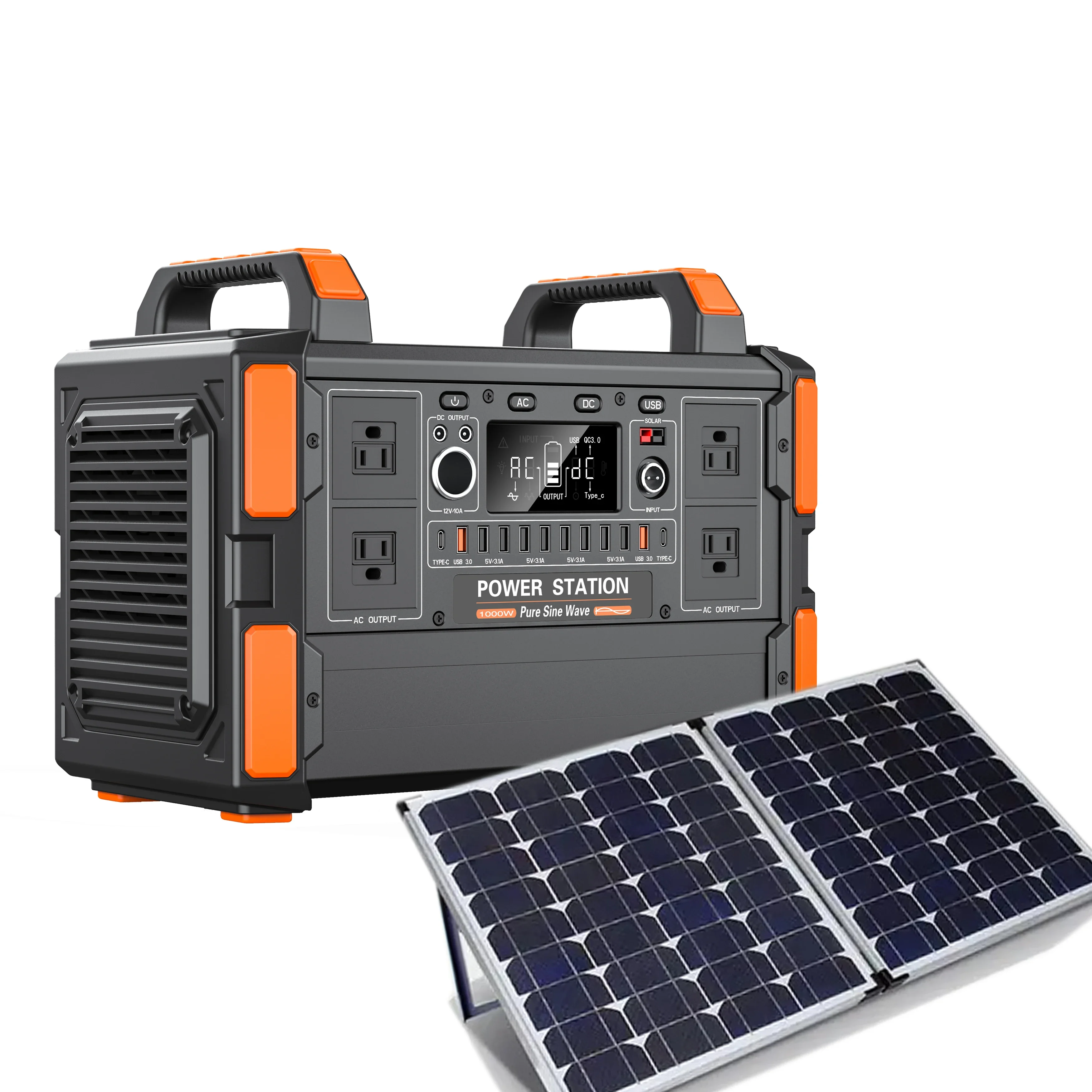 110V-240V 1000W-2000Wh jackery Camping Generator Ac Out Dc 12v Qc Usb Ports For Cpap Camp Travel portable solar power station