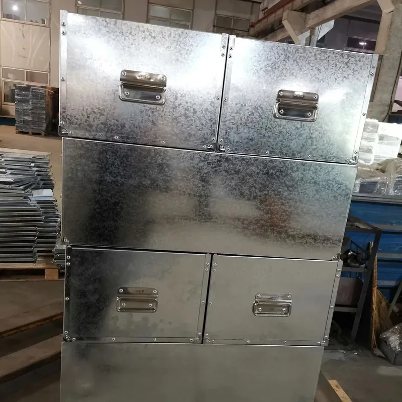 Custom Galvanized Steel Screw Assembly Storage Box OEM Sheet Metal Fabrication