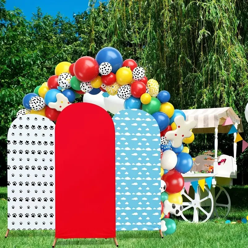 

Cloud & Cow Print Spandex Arch Backdrop for Playful Weddings/Birthdays/Baby Showers