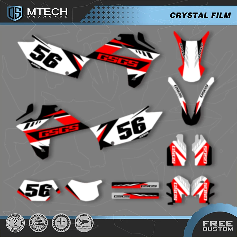 

DSMTECH для GASGAS GAS EC 2007 2008 2009, индивидуальные командные графические фоновые наклейки, наборы наклеек 006