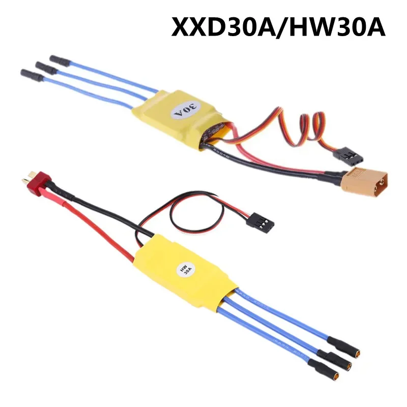 XXD 30A HW30A ESC 30A Electronic Speed Controller with Dean T Plug XT60 Plug for RC Airplane Quadcopter Drone Brushless Motor