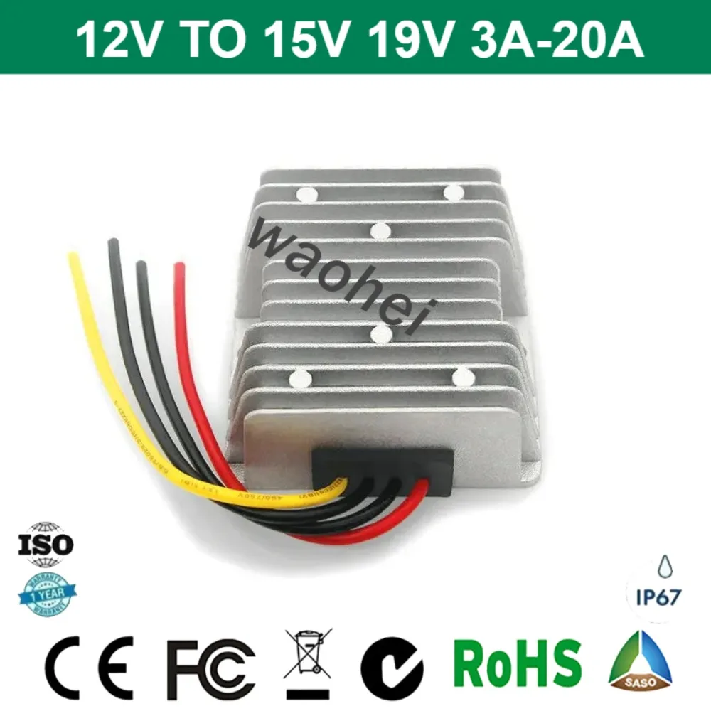 

DC DC Converter Boost 12V to 15V 19V 3A 5A 8A 10A 15A 20A Step Up Voltage Regulator Transformer Module Car Laptop Power Supply